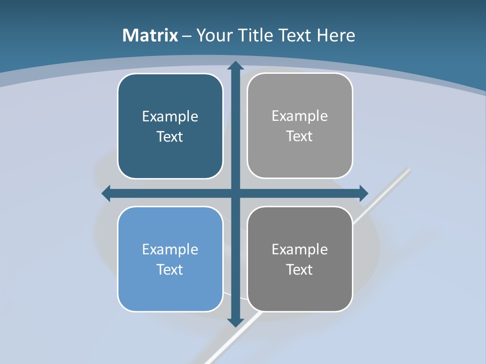 A Black Hat And A White Stick On A Blue Background PowerPoint Template