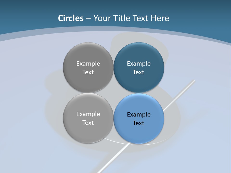 A Black Hat And A White Stick On A Blue Background PowerPoint Template