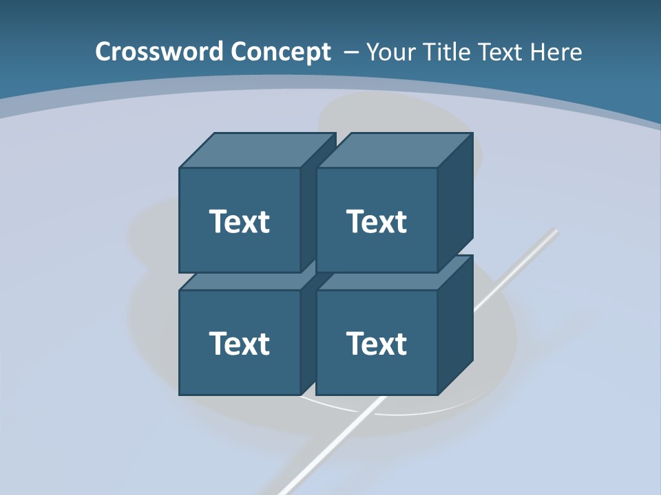 A Black Hat And A White Stick On A Blue Background PowerPoint Template