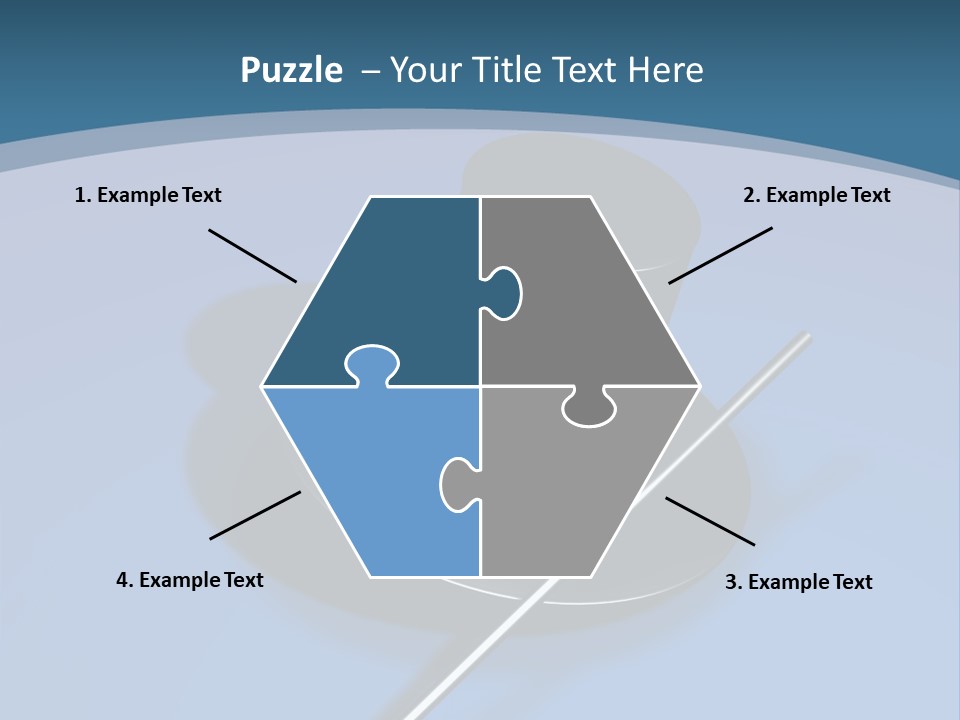 A Black Hat And A White Stick On A Blue Background PowerPoint Template