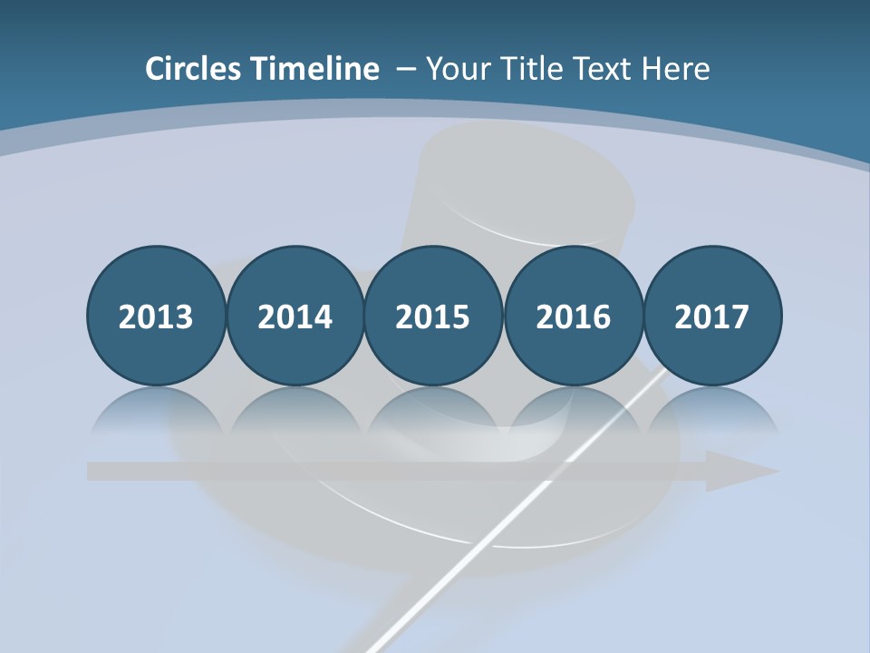 A Black Hat And A White Stick On A Blue Background PowerPoint Template