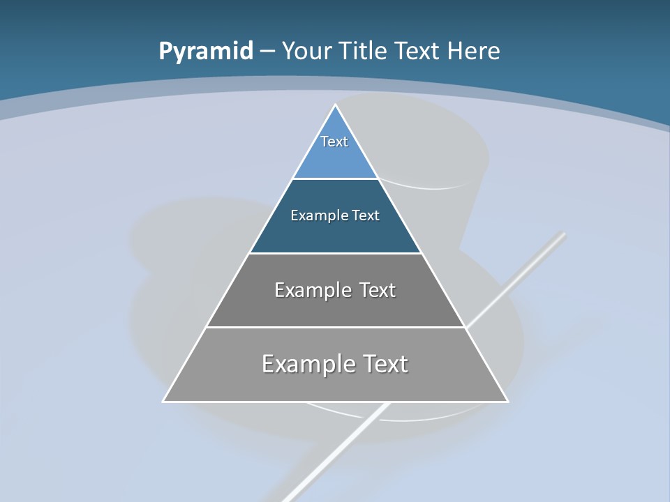 A Black Hat And A White Stick On A Blue Background PowerPoint Template