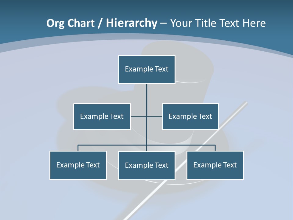 A Black Hat And A White Stick On A Blue Background PowerPoint Template