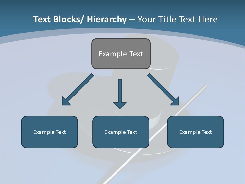 A Black Hat And A White Stick On A Blue Background PowerPoint Template