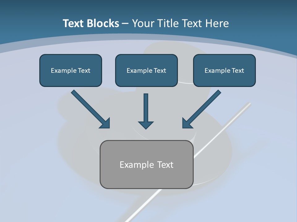 A Black Hat And A White Stick On A Blue Background PowerPoint Template