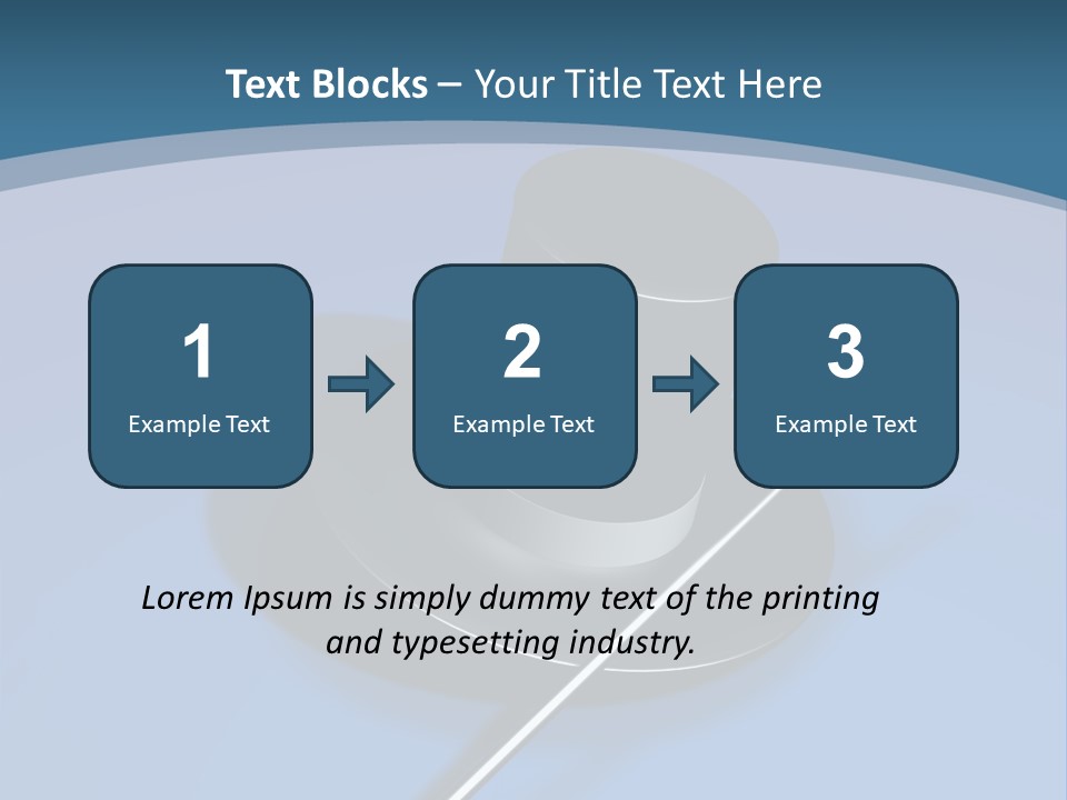 A Black Hat And A White Stick On A Blue Background PowerPoint Template