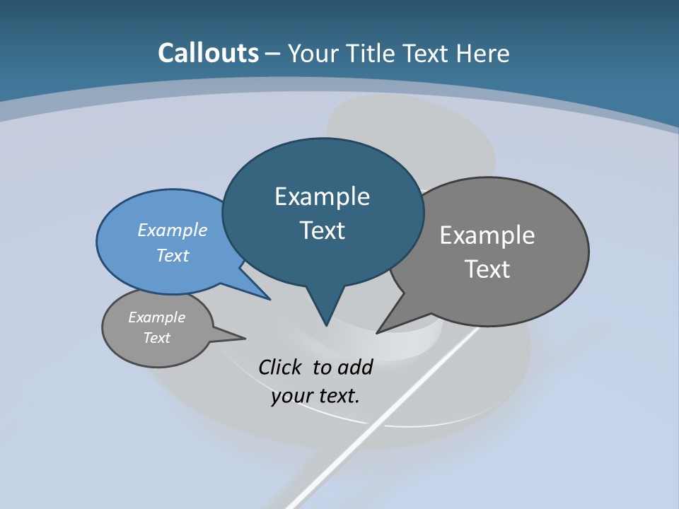 A Black Hat And A White Stick On A Blue Background PowerPoint Template