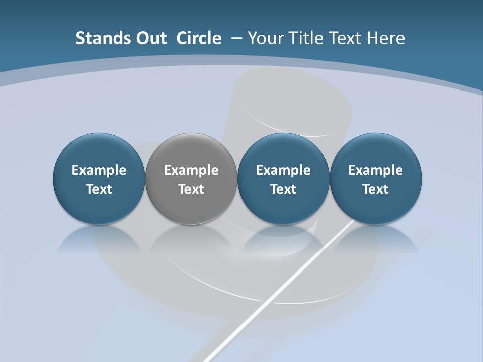 A Black Hat And A White Stick On A Blue Background PowerPoint Template