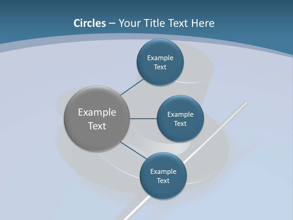 A Black Hat And A White Stick On A Blue Background PowerPoint Template