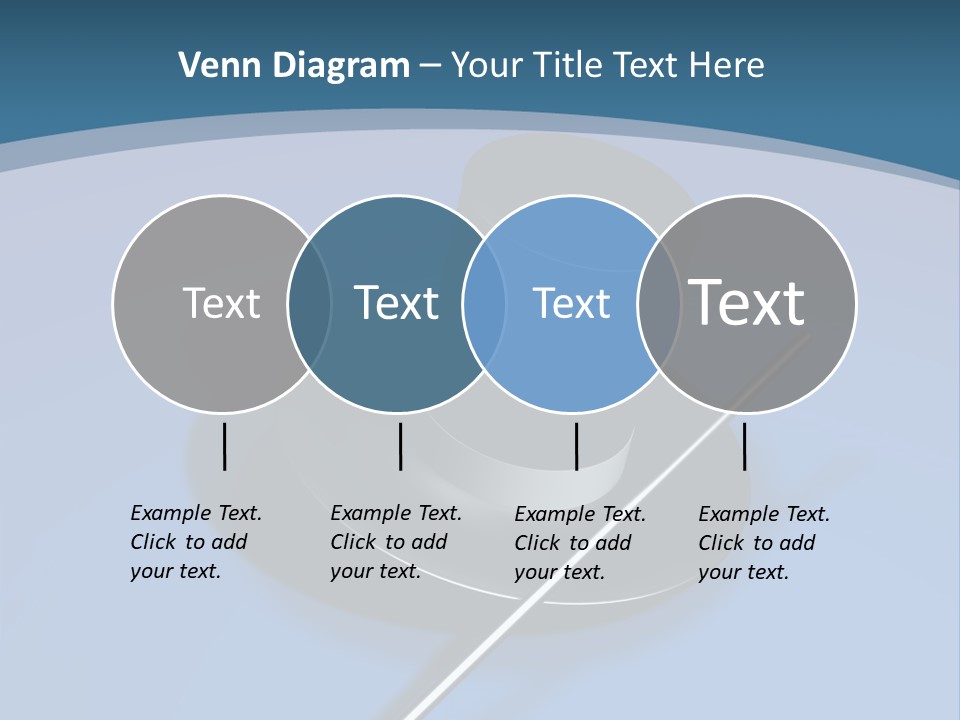 A Black Hat And A White Stick On A Blue Background PowerPoint Template