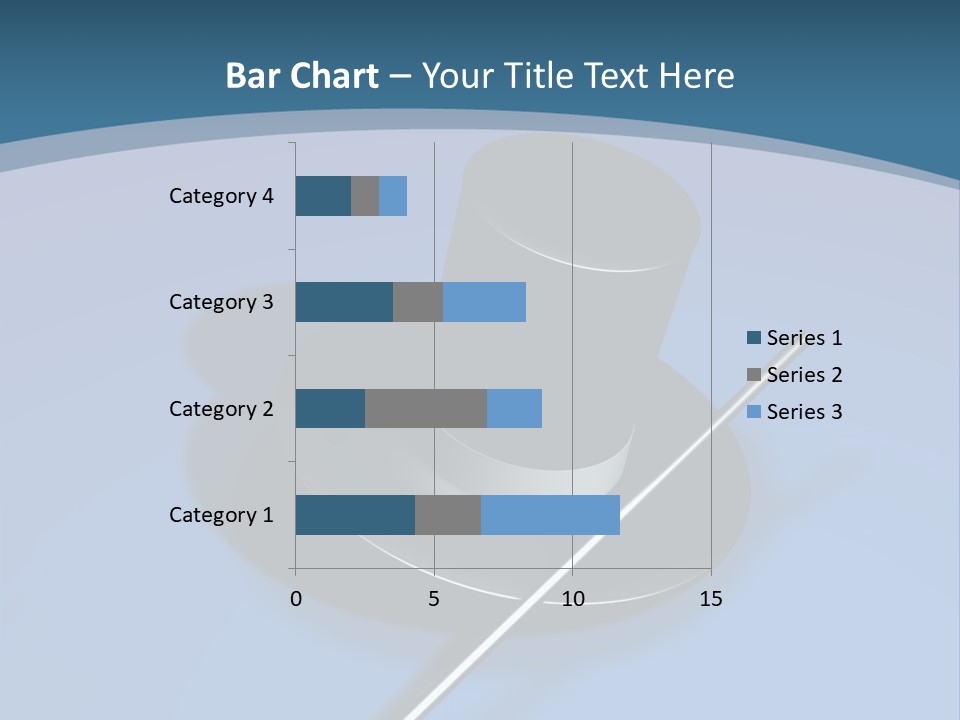 A Black Hat And A White Stick On A Blue Background PowerPoint Template