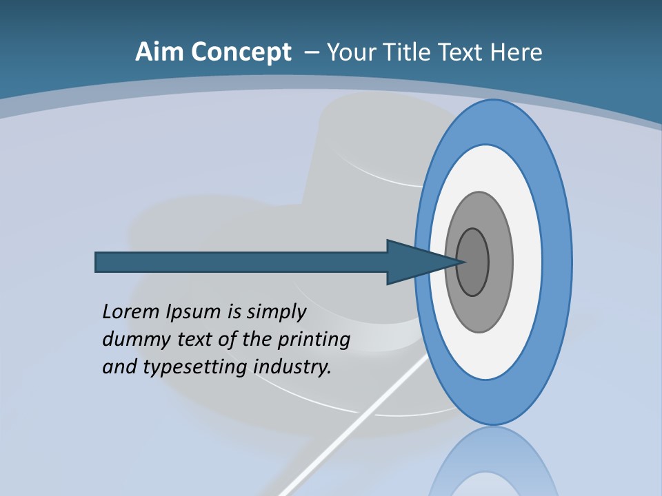 A Black Hat And A White Stick On A Blue Background PowerPoint Template