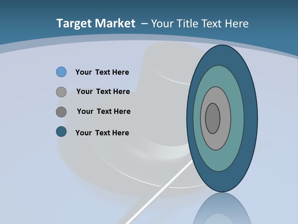 A Black Hat And A White Stick On A Blue Background PowerPoint Template