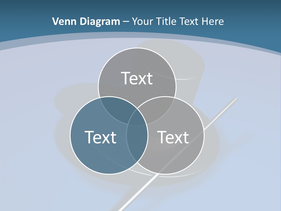 A Black Hat And A White Stick On A Blue Background PowerPoint Template