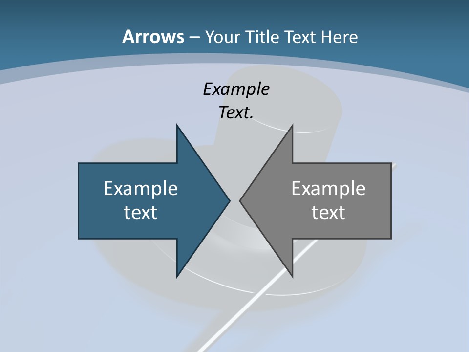 A Black Hat And A White Stick On A Blue Background PowerPoint Template