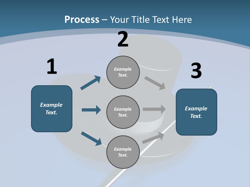 A Black Hat And A White Stick On A Blue Background PowerPoint Template