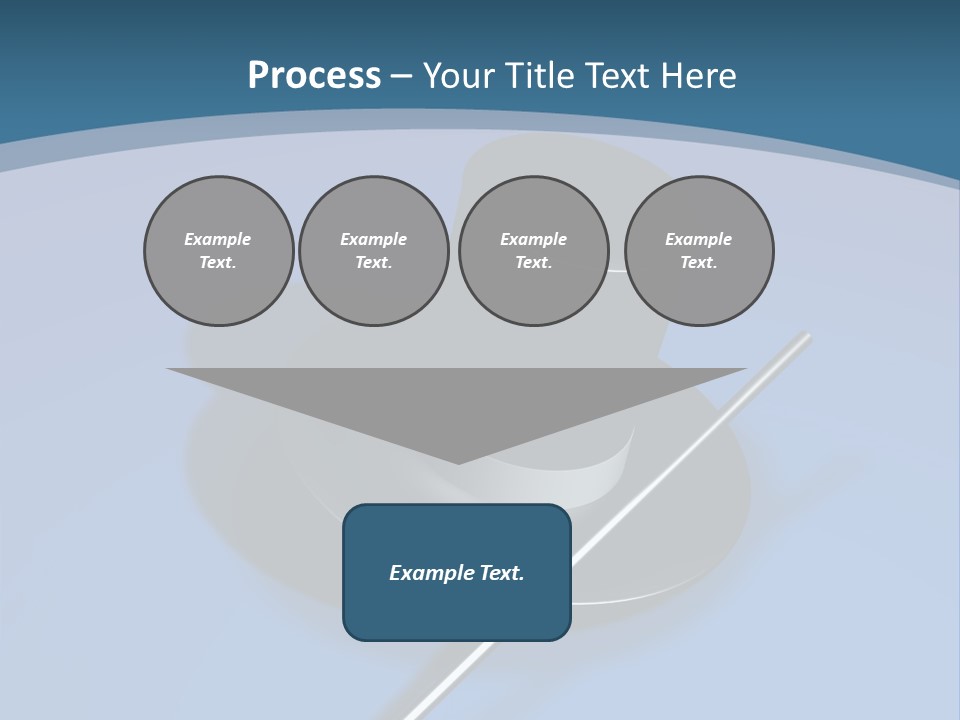 A Black Hat And A White Stick On A Blue Background PowerPoint Template