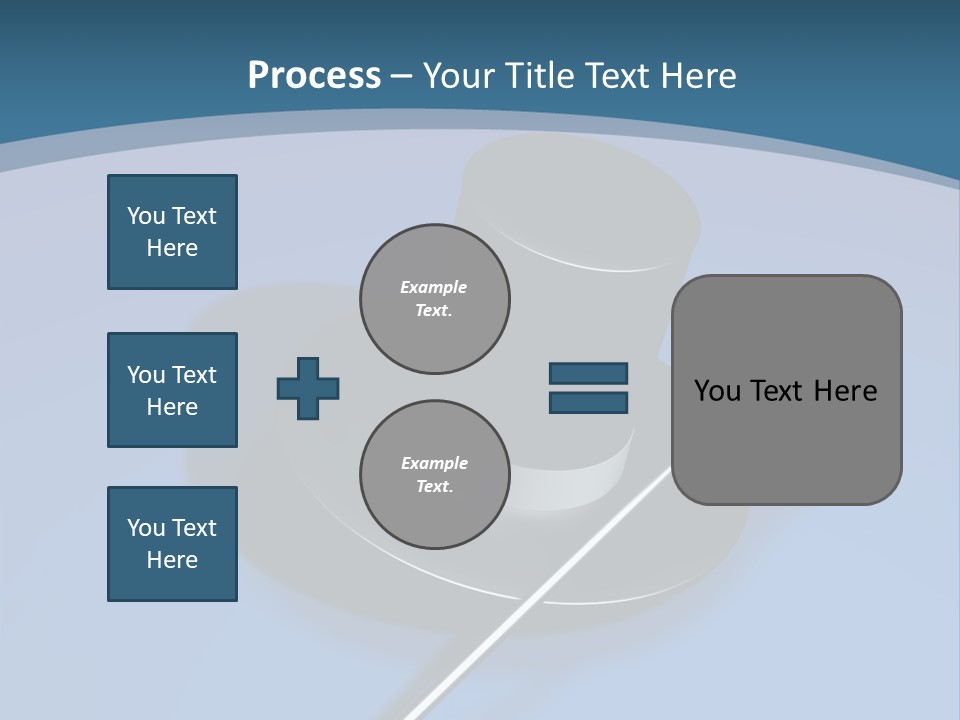 A Black Hat And A White Stick On A Blue Background PowerPoint Template