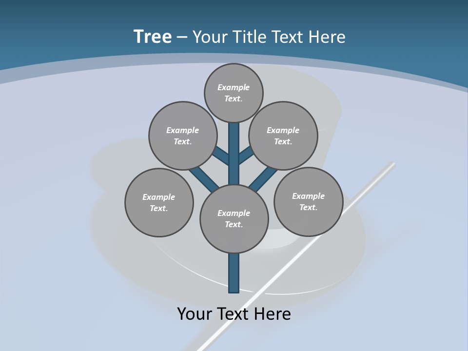 A Black Hat And A White Stick On A Blue Background PowerPoint Template