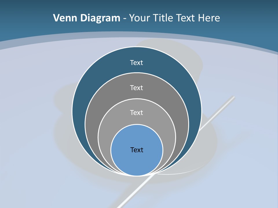 A Black Hat And A White Stick On A Blue Background PowerPoint Template