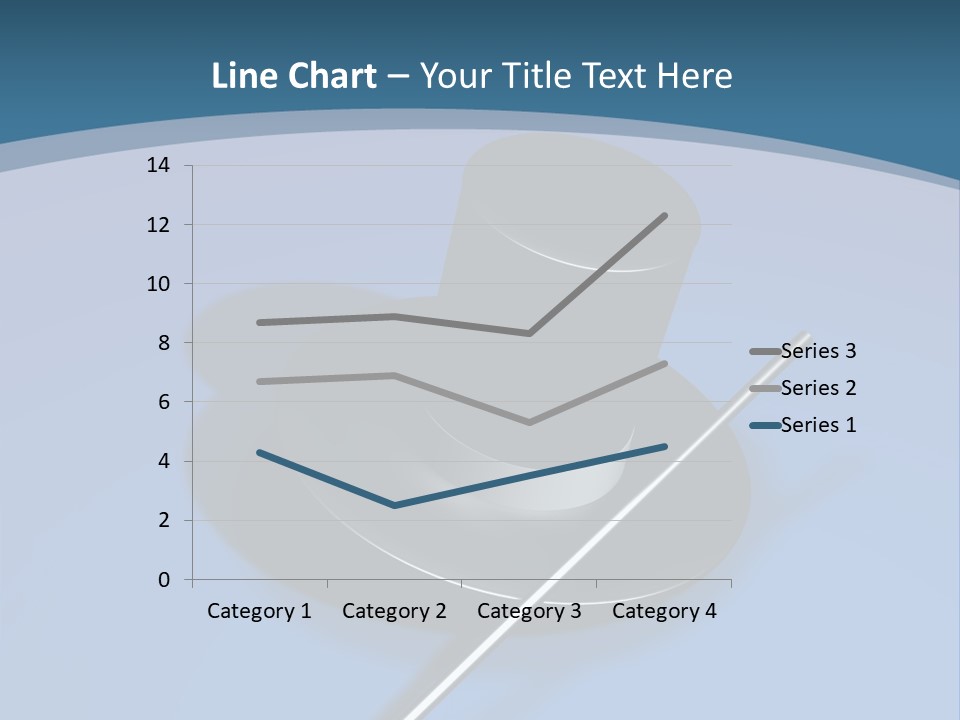 A Black Hat And A White Stick On A Blue Background PowerPoint Template