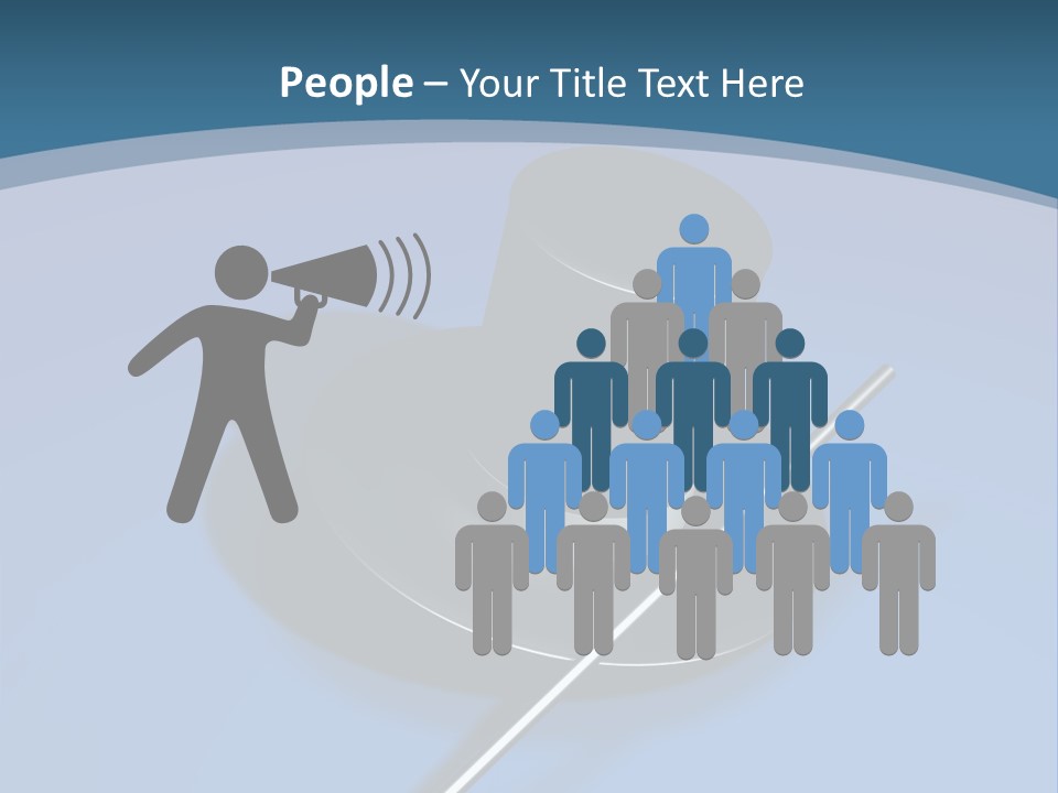 A Black Hat And A White Stick On A Blue Background PowerPoint Template