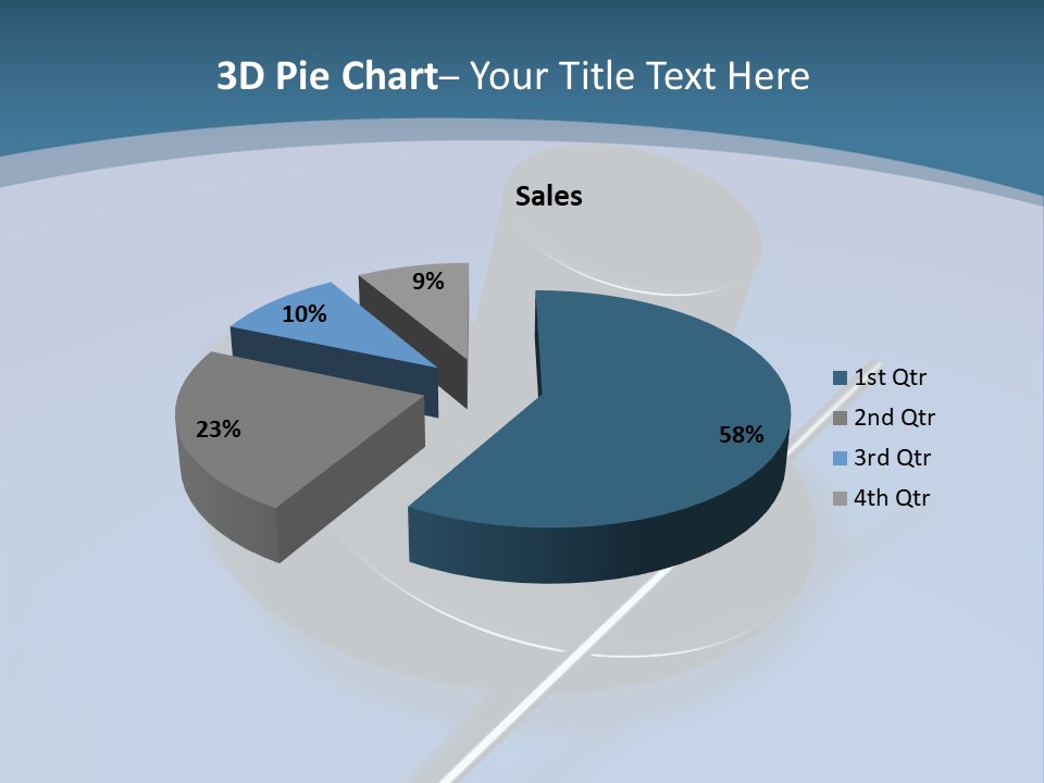 A Black Hat And A White Stick On A Blue Background PowerPoint Template