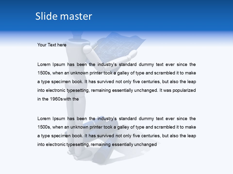 Builder Drafting Construct PowerPoint Template