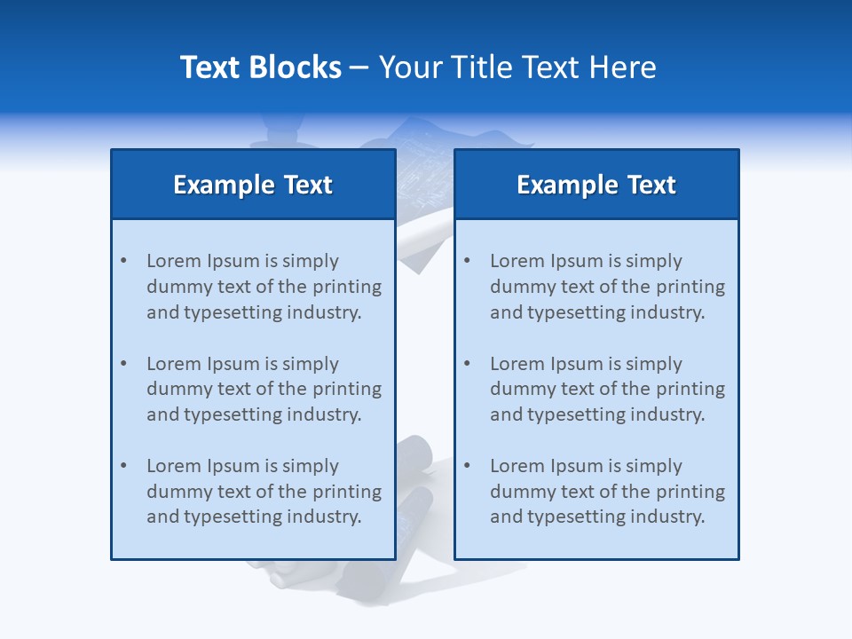 Builder Drafting Construct PowerPoint Template