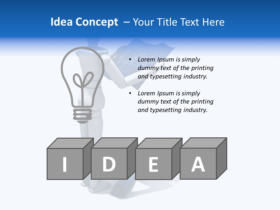Builder Drafting Construct PowerPoint Template