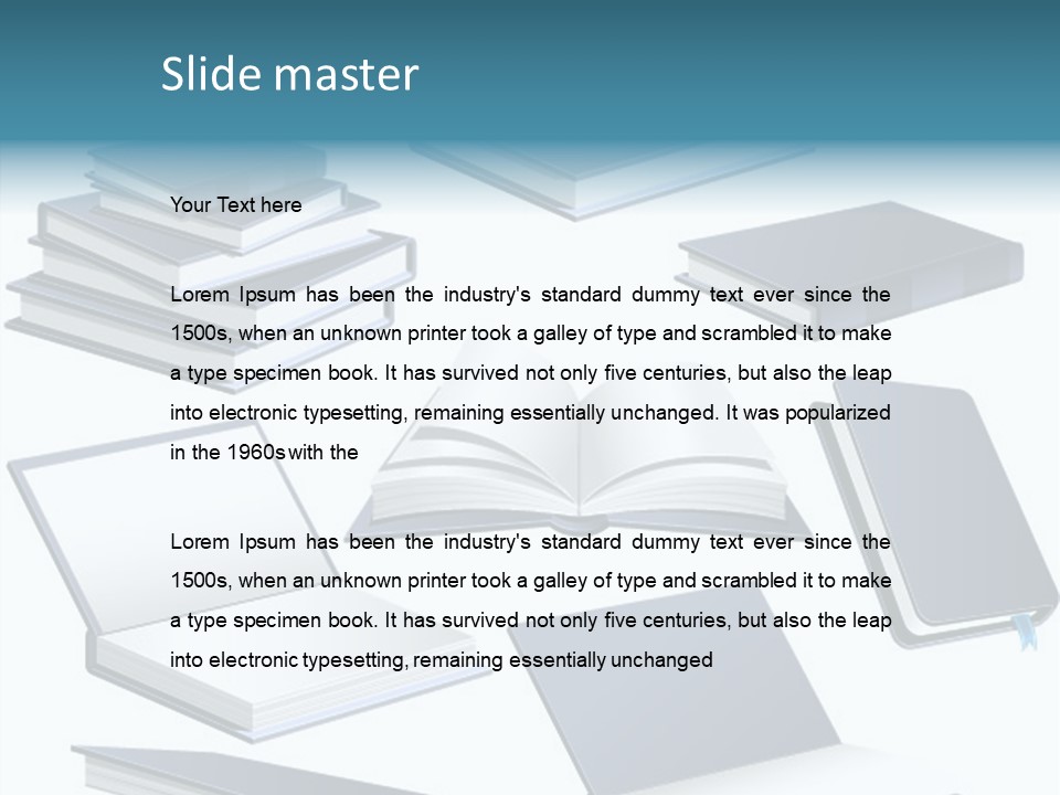 Open Reading Literature PowerPoint Template