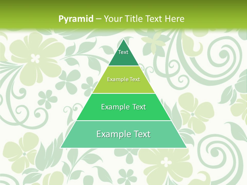 A Green And White Floral Powerpoint Presentation PowerPoint Template