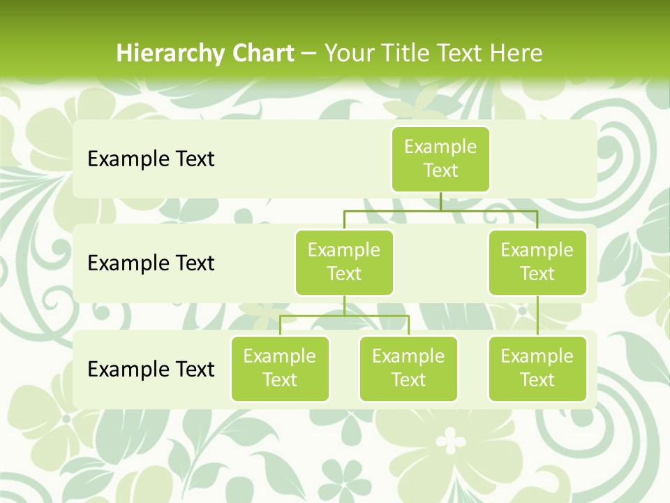A Green And White Floral Powerpoint Presentation PowerPoint Template