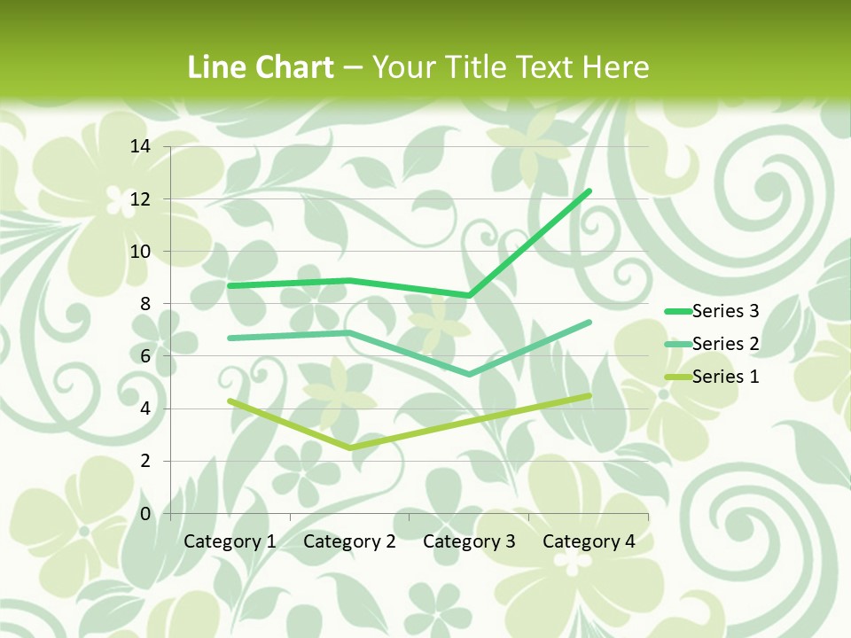 A Green And White Floral Powerpoint Presentation PowerPoint Template