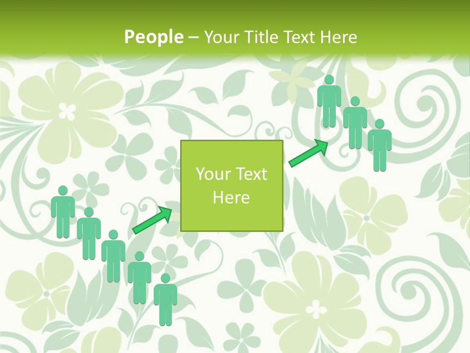 A Green And White Floral Powerpoint Presentation PowerPoint Template
