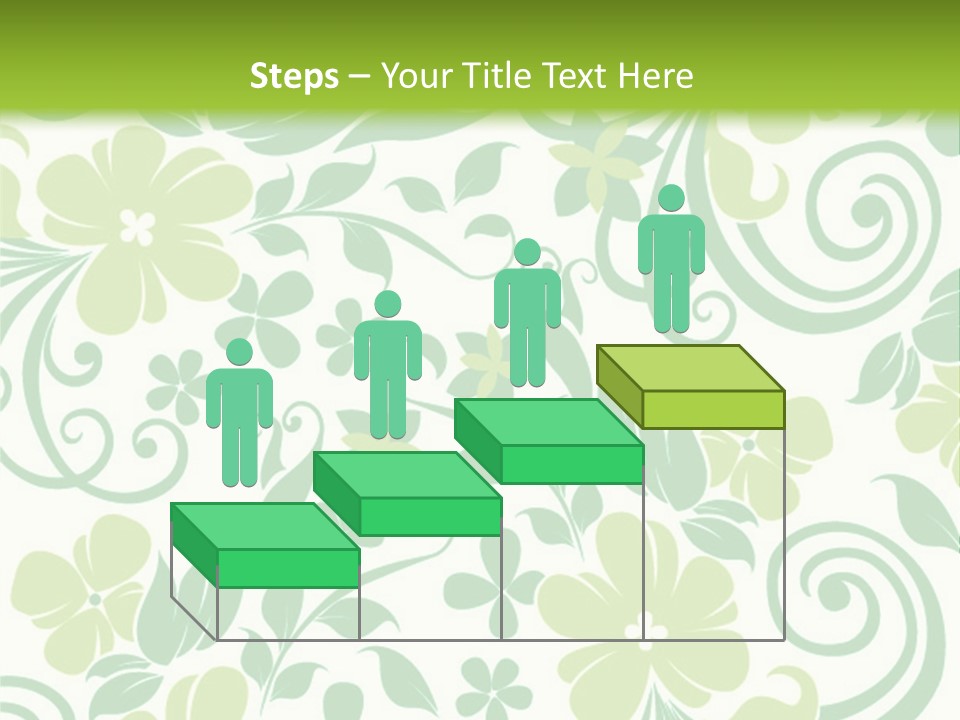 A Green And White Floral Powerpoint Presentation PowerPoint Template