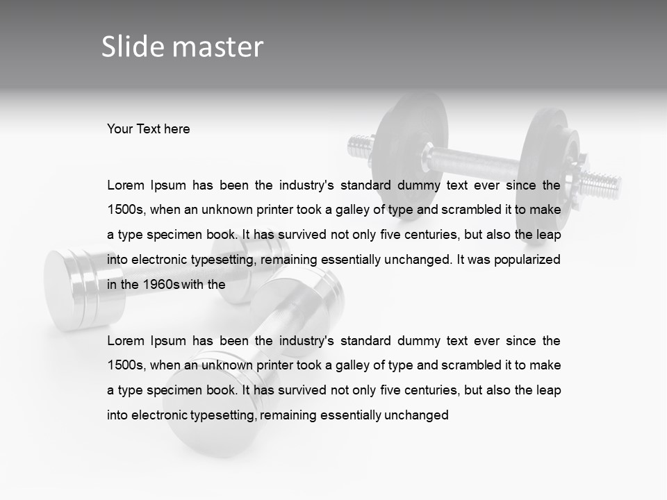 Equipment Work Sport PowerPoint Template