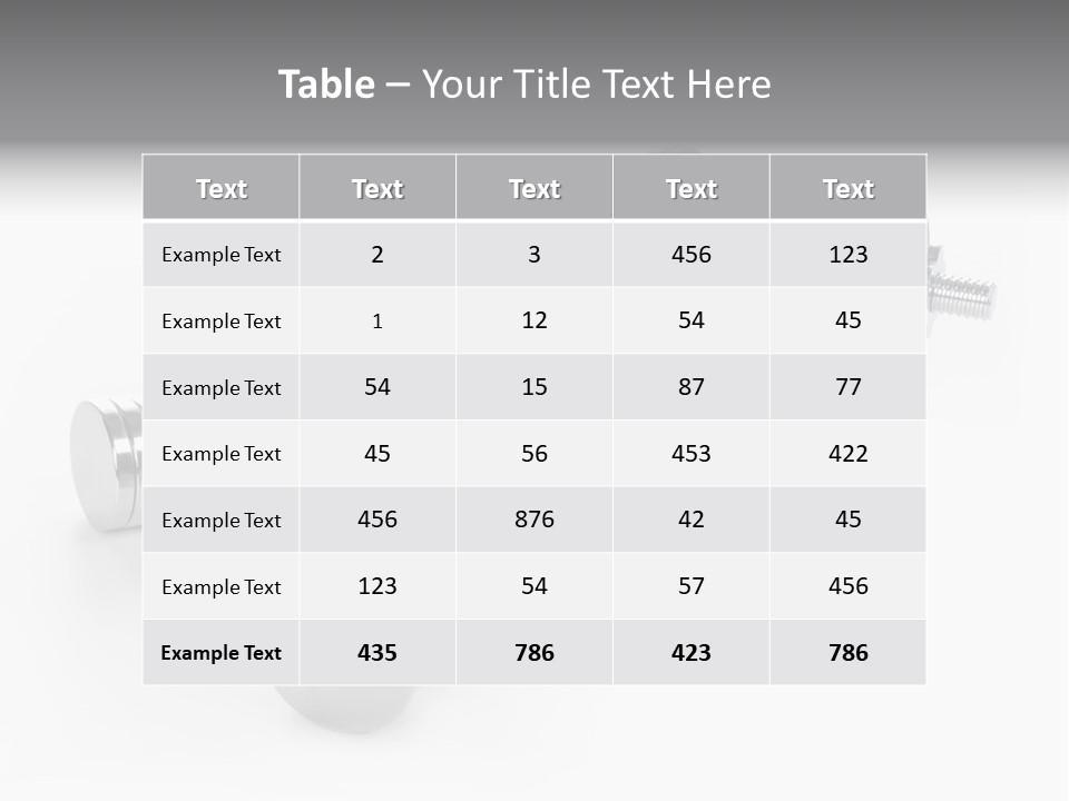 Equipment Work Sport PowerPoint Template