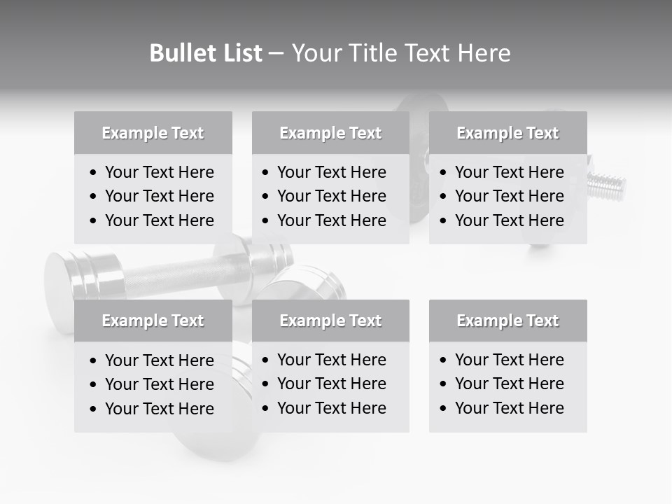 Equipment Work Sport PowerPoint Template