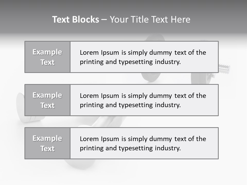 Equipment Work Sport PowerPoint Template