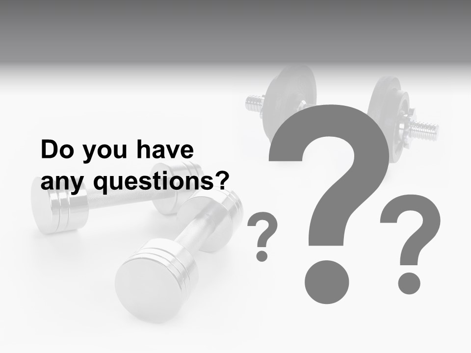 Equipment Work Sport PowerPoint Template