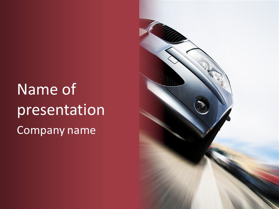 Detail Horsepower Technology PowerPoint Template