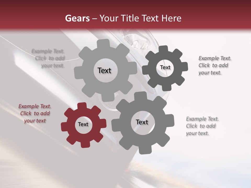 Detail Horsepower Technology PowerPoint Template