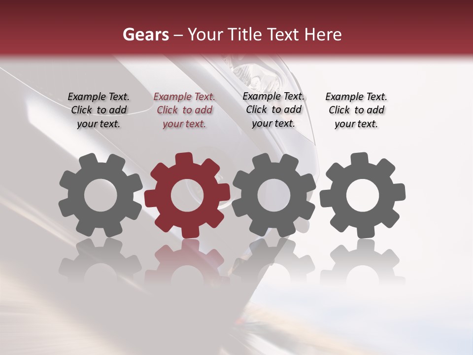 Detail Horsepower Technology PowerPoint Template