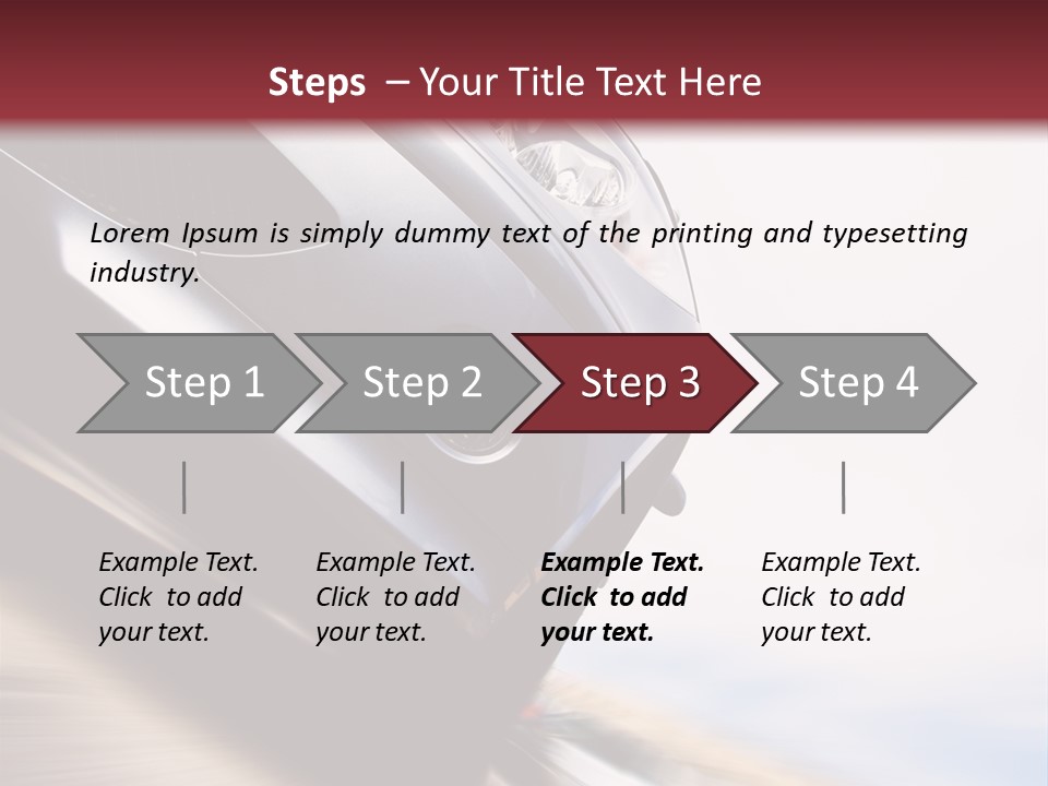 Detail Horsepower Technology PowerPoint Template
