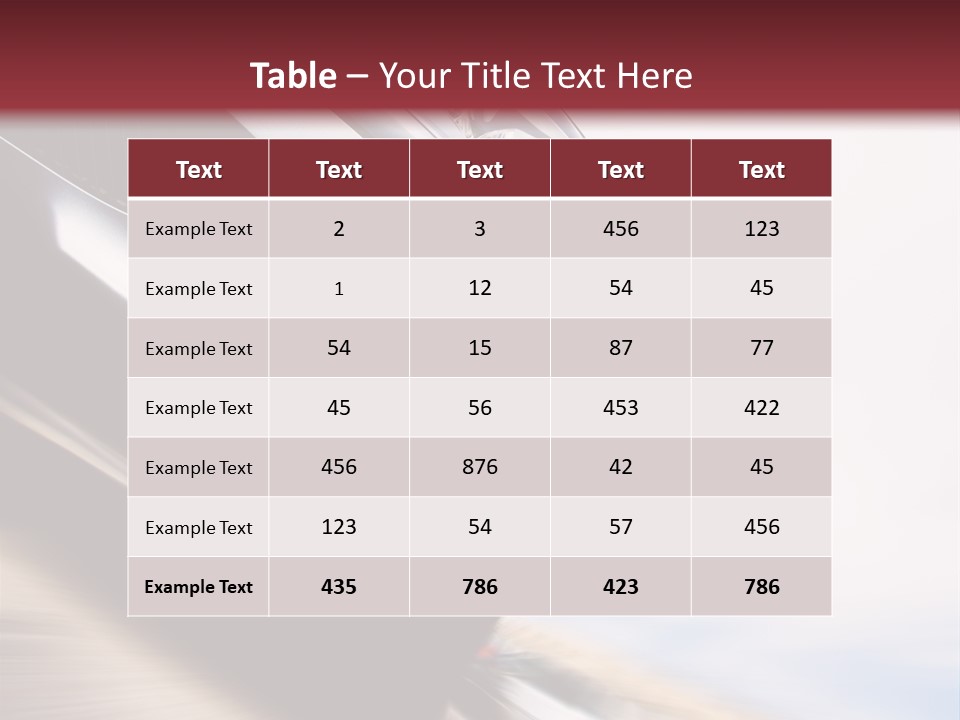 Detail Horsepower Technology PowerPoint Template