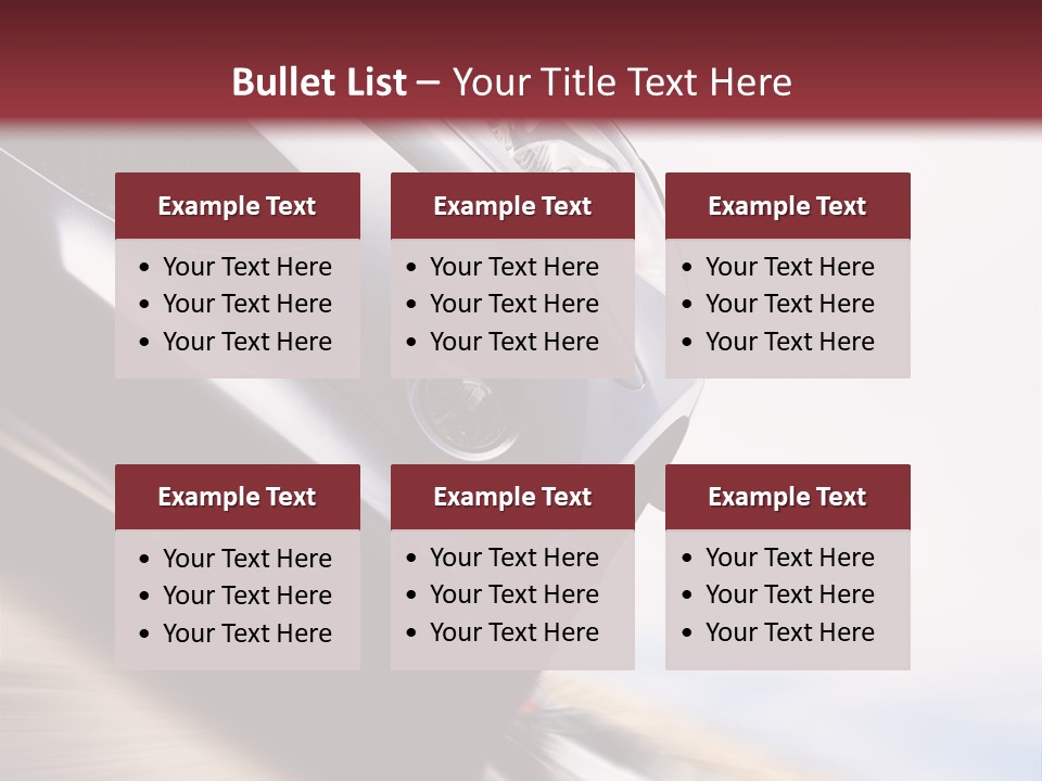 Detail Horsepower Technology PowerPoint Template