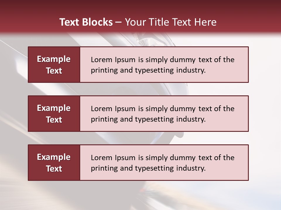 Detail Horsepower Technology PowerPoint Template