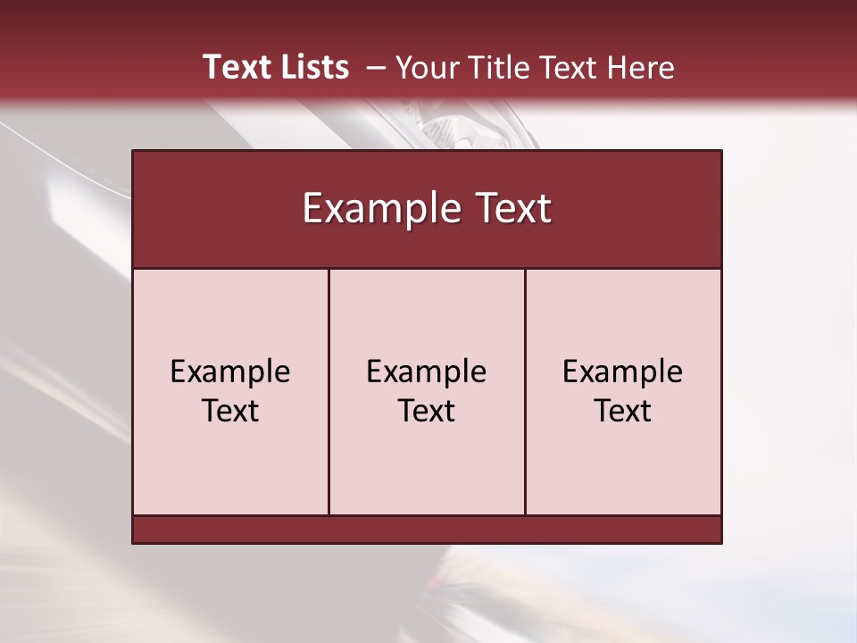 Detail Horsepower Technology PowerPoint Template