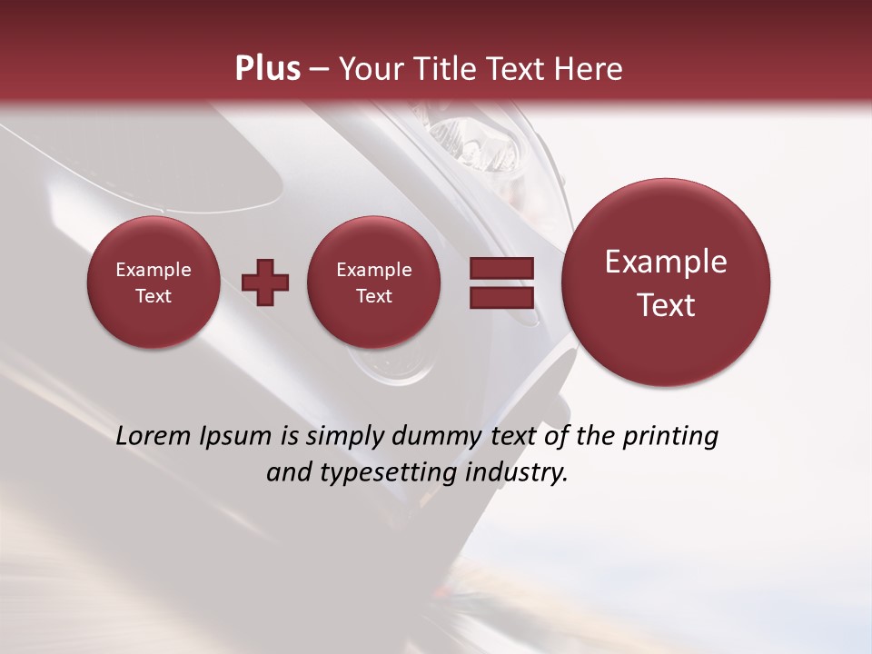 Detail Horsepower Technology PowerPoint Template